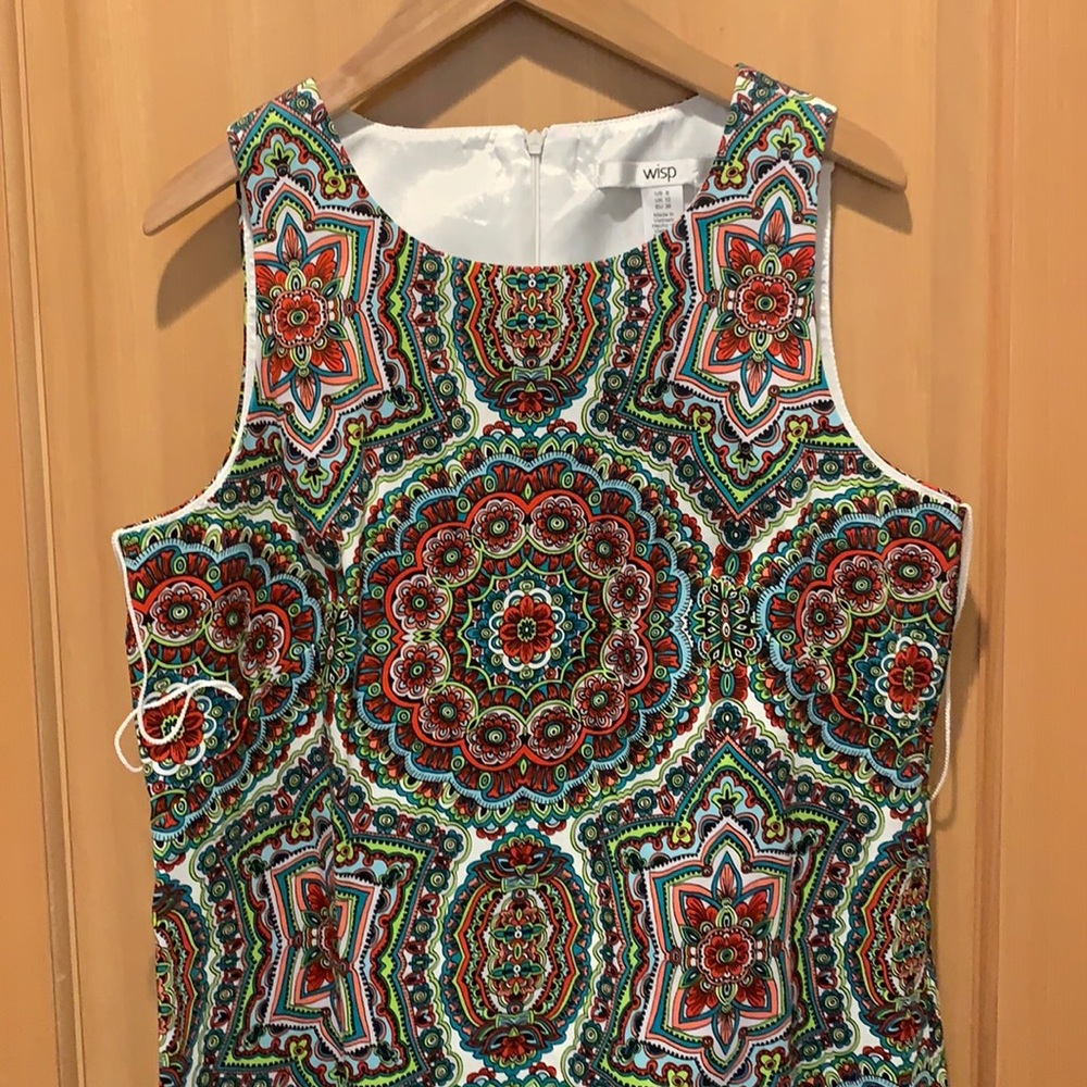 Wisp sleeveless patterned dress from Stitch Fix.